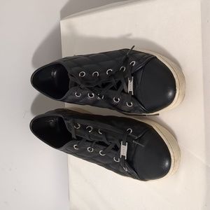 DKNY Black Lace Up Sneakers